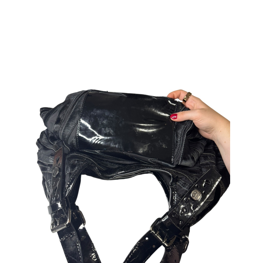 Givenchy Black Patent Leather Hobo Shoulder Bag - Picture 10 of 12